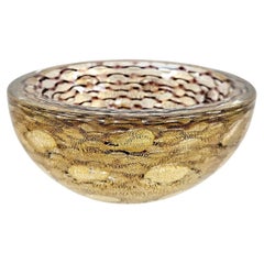 Barovier Toso Tazón de cristal Art Decó Murano Italia