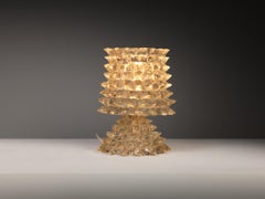 Lampada da tavolo Barovier&Toso Art Deco in vetro cristallo