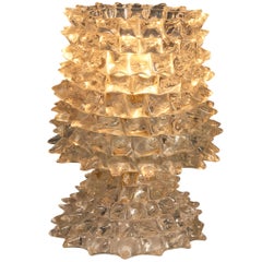 Lampada da tavolo Barovier&Toso Art Deco in vetro cristallo
