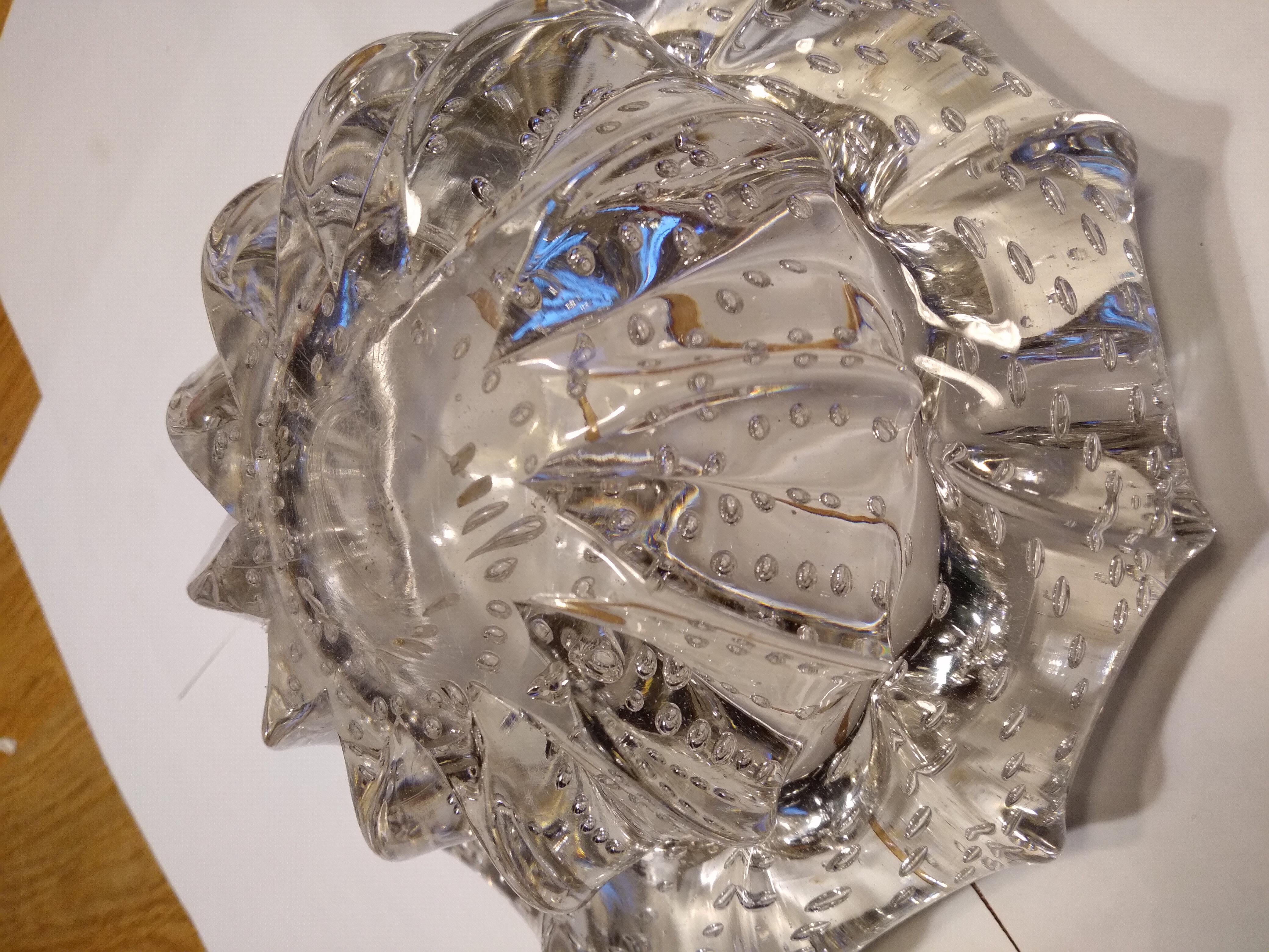 Barovier &Toso Blown Glass Murano Venice Italy Mid-Century Modern 1950s For Sale 4