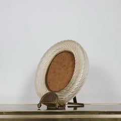 Barovier & Toso Attr. Cadre photo en verre de Murano des années 1940 Italie