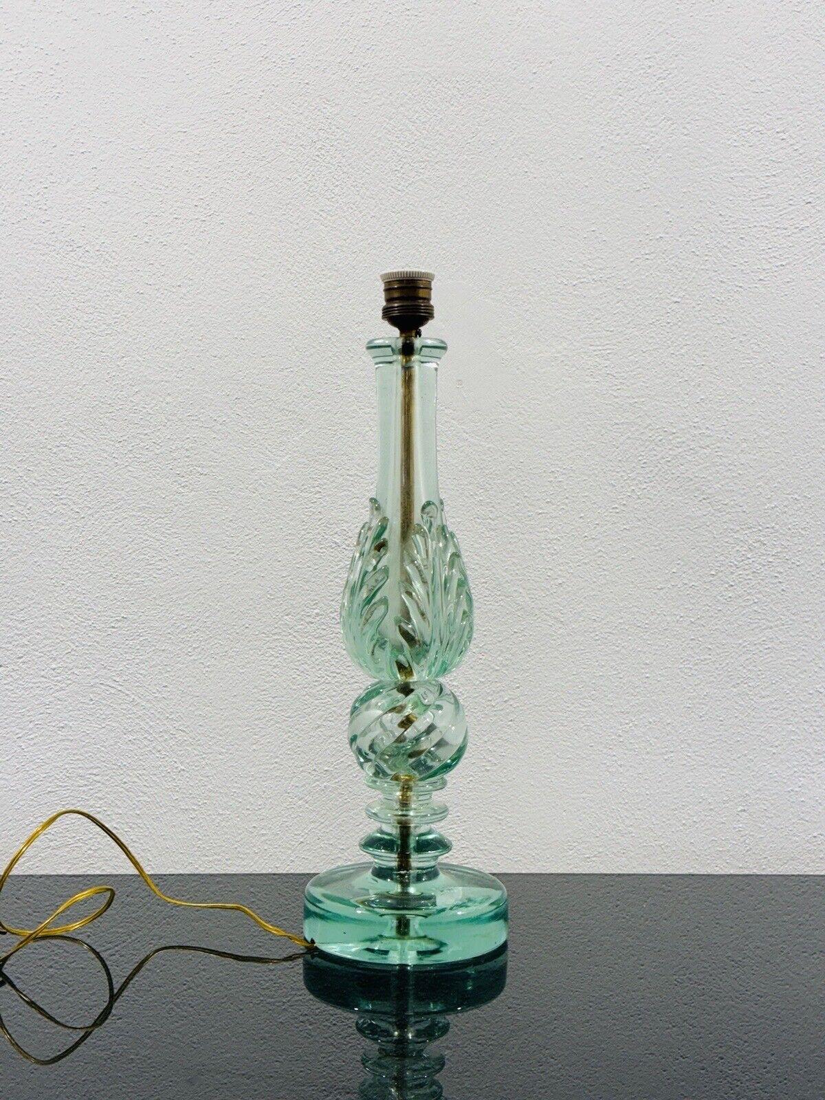 Italian Barovier & Toso big glass table lamp in Murano very rare For Sale