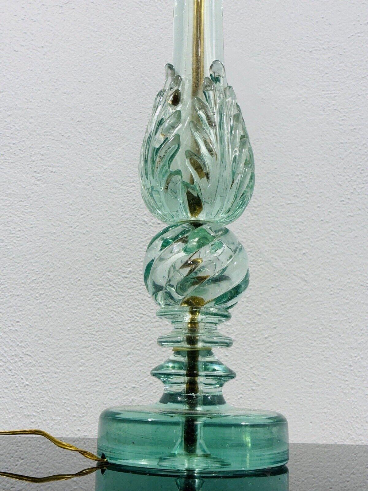 Barovier & Toso big glass table lamp in Murano very rare In Good Condition For Sale In Taranto, IT