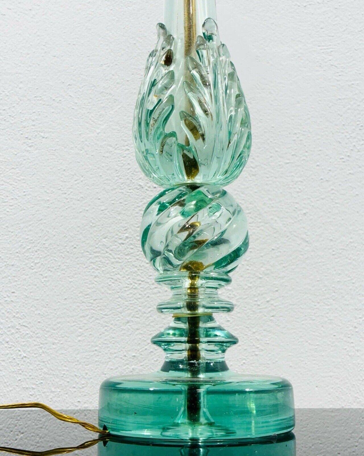 Barovier & Toso big glass table lamp in Murano very rare For Sale 1