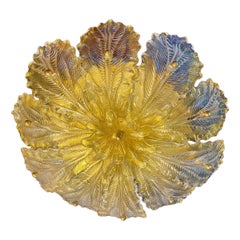 Barovier 
Toso ceiling light Gold Glass Murano, Italy, 1980