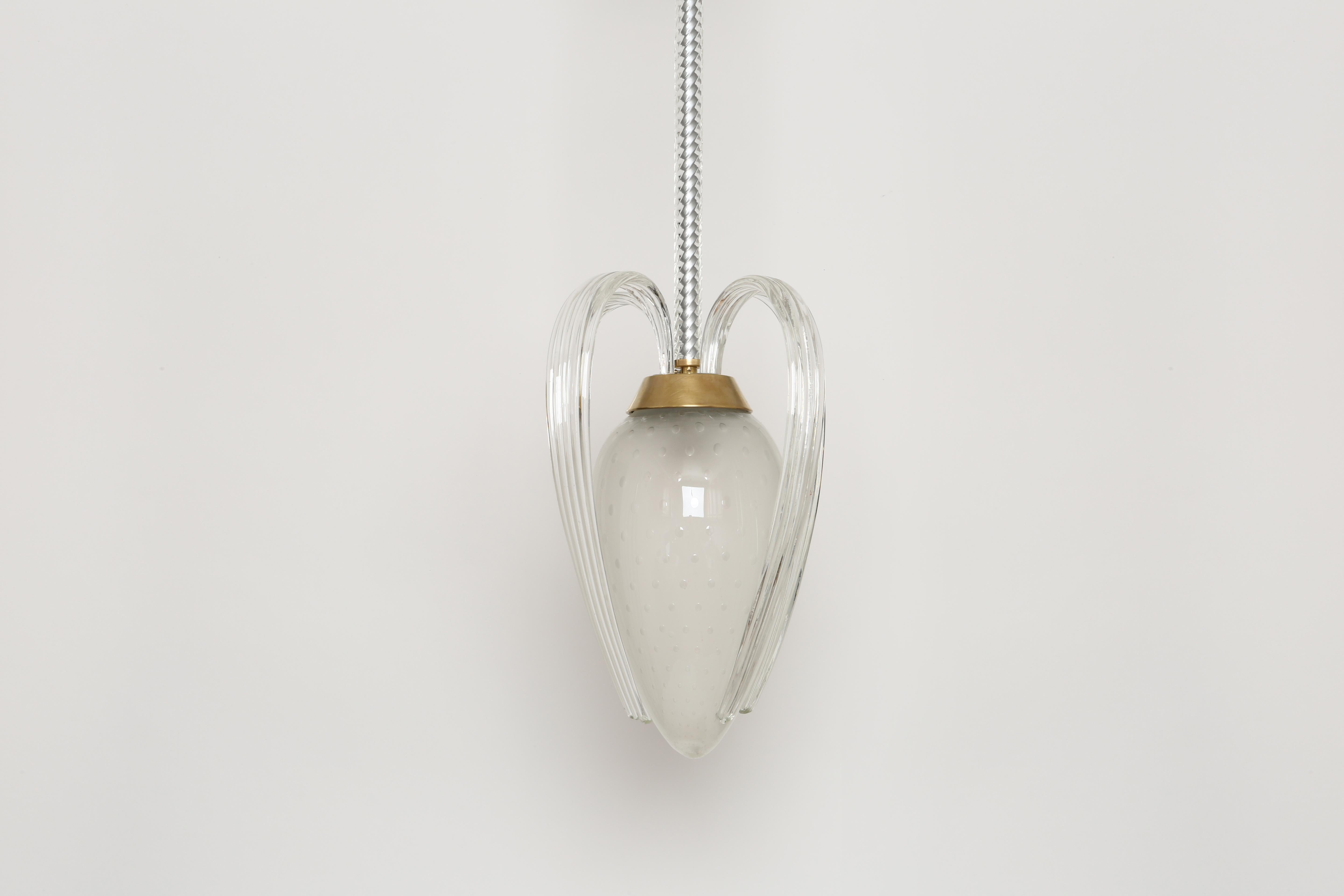 Italian Barovier Toso ceiling pendant