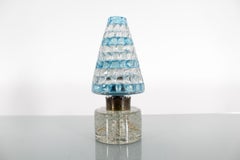 Barovier & Toso Christmas Tree-Shaped Table Lamp in Murano Glass 40s Italy