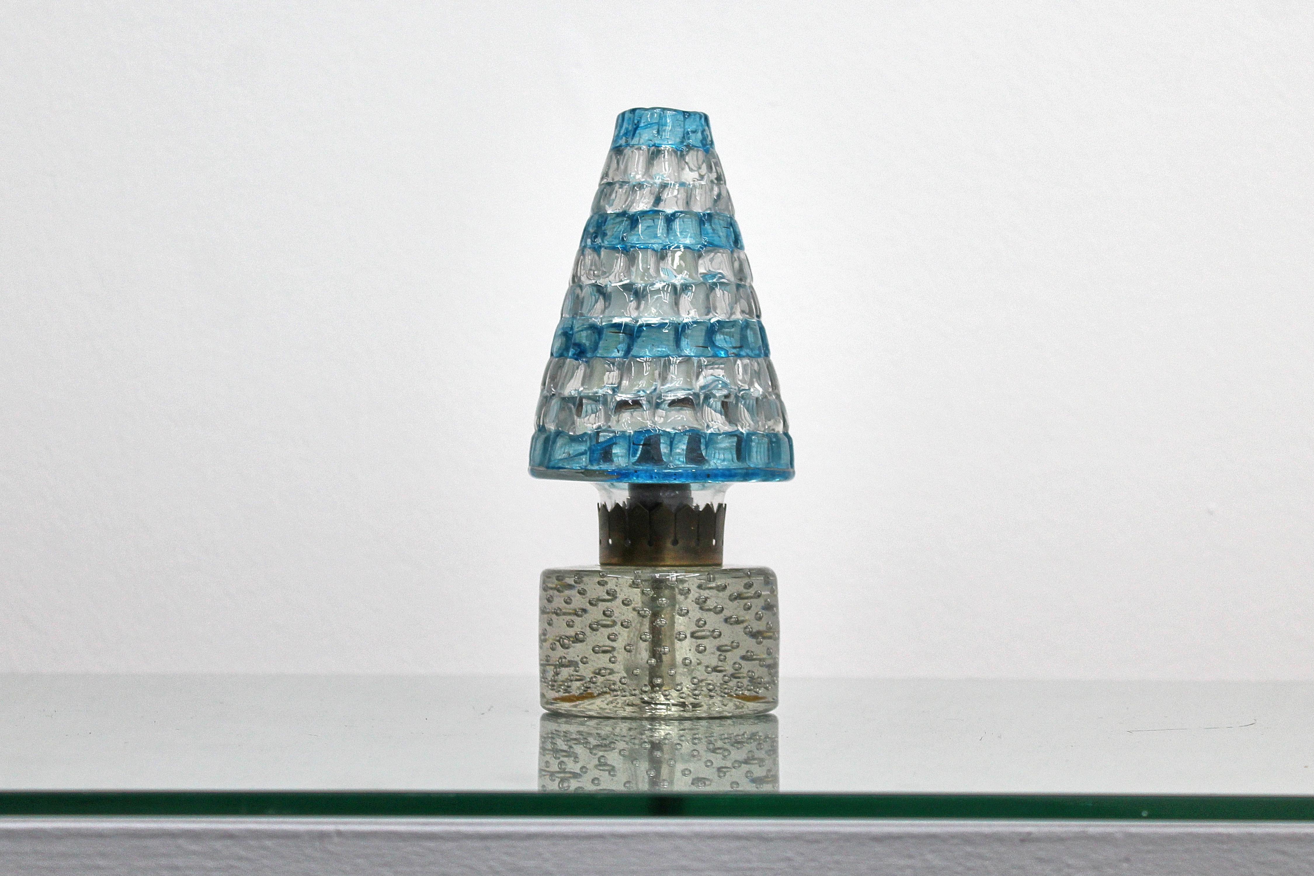 Barovier & Toso Weihnachtsbaumförmige Tischlampe aus Murano Glas 40er Jahre Italien (Mitte des 20. Jahrhunderts) im Angebot