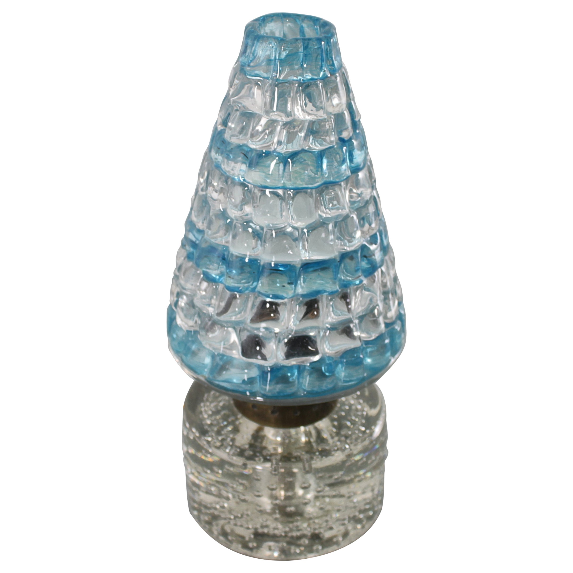 Barovier & Toso Weihnachtsbaumförmige Tischlampe aus Murano Glas 40er Jahre Italien im Angebot