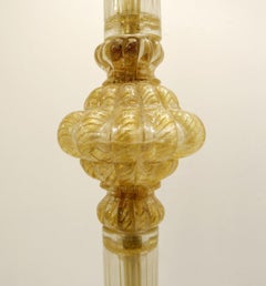 Barovier & Toso ‘Cordonato D’Oro’ Murano Table Lamp, 1950s