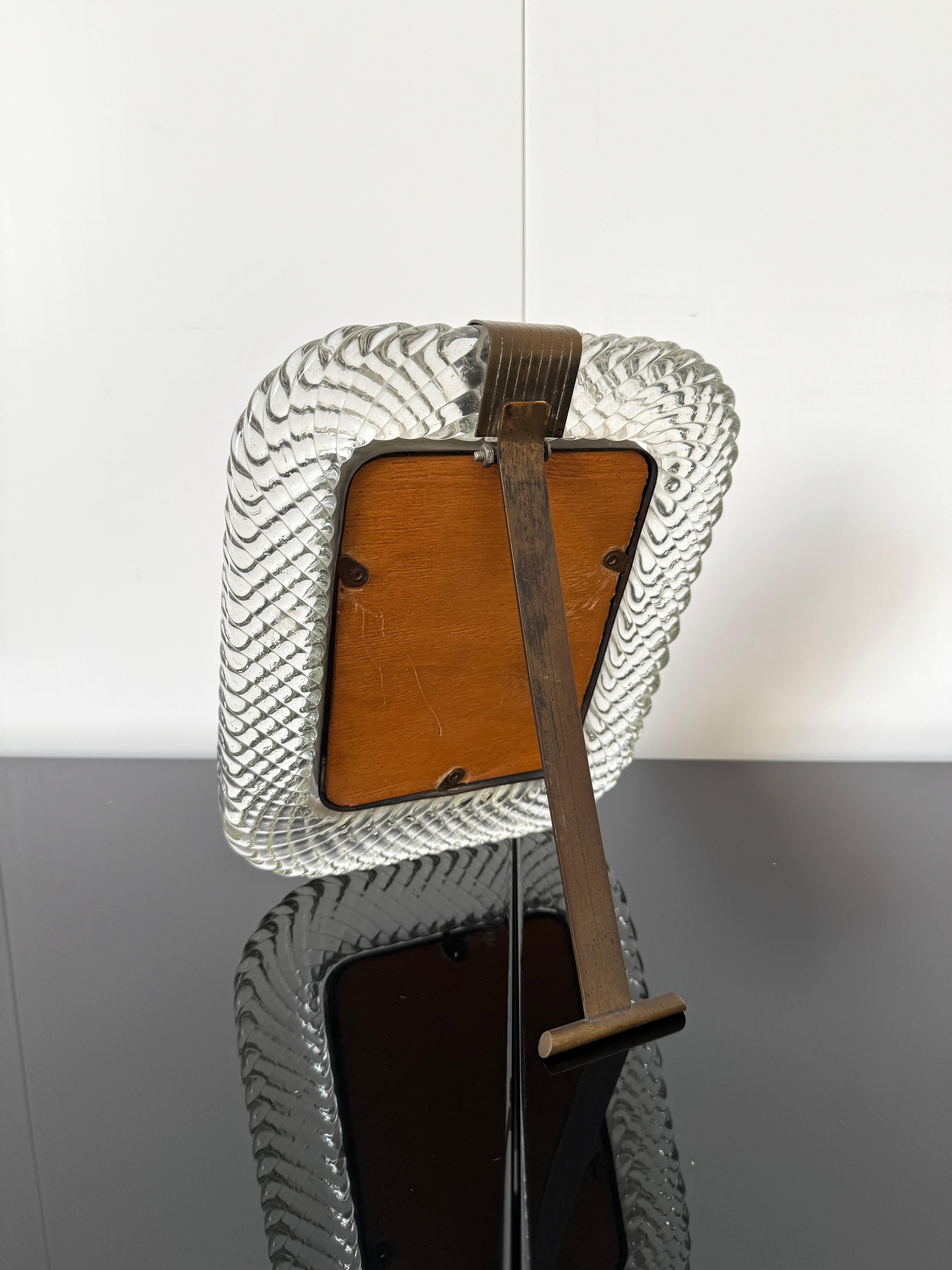 Barovier & Toso, Photo Frame, 1940s In Good Condition For Sale In Rivoli, IT