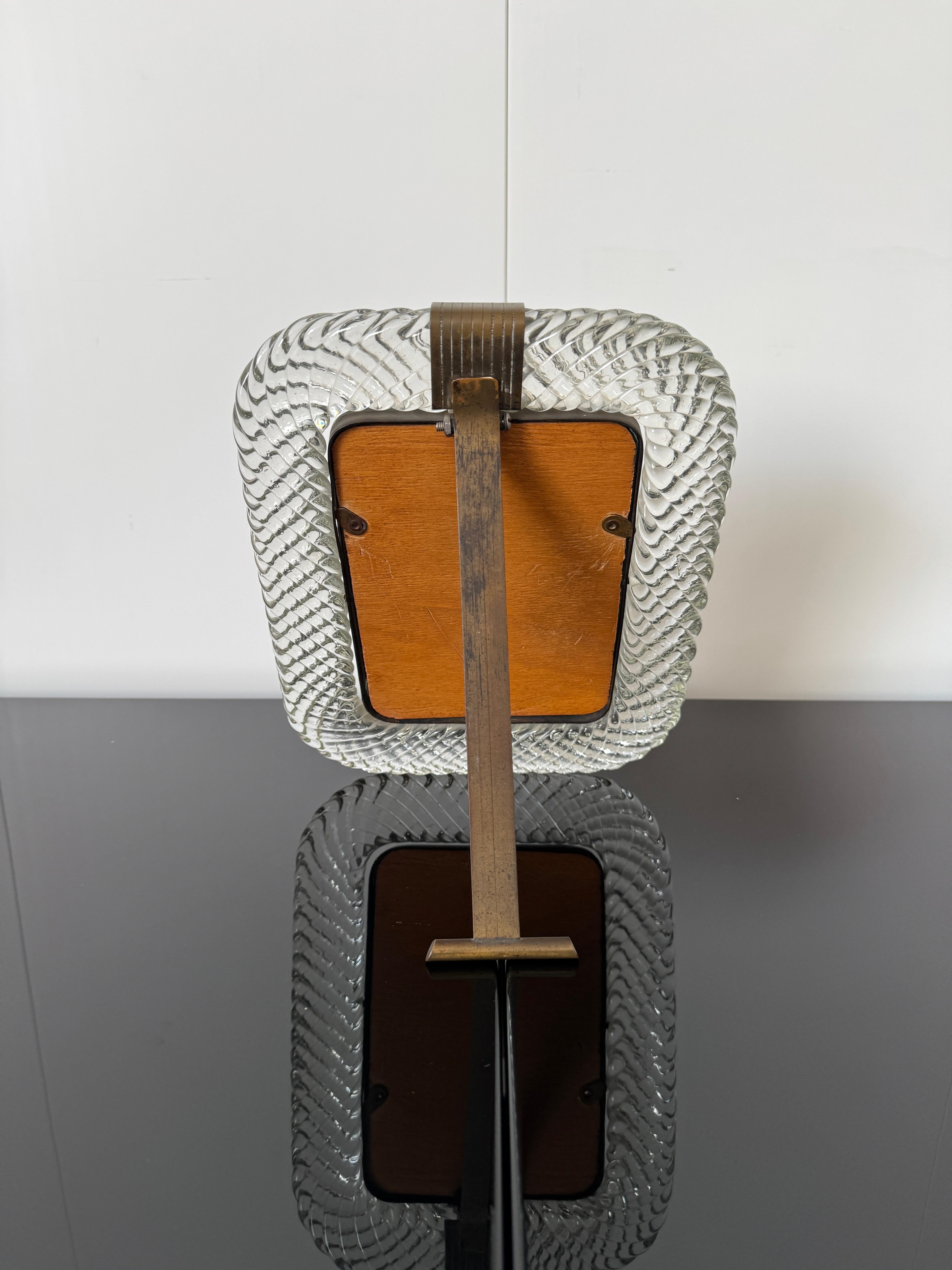 Mid-20th Century Barovier & Toso, Photo Frame, 1940s For Sale