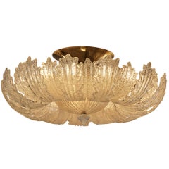 Plafonnier en cristal Barovier&Toso