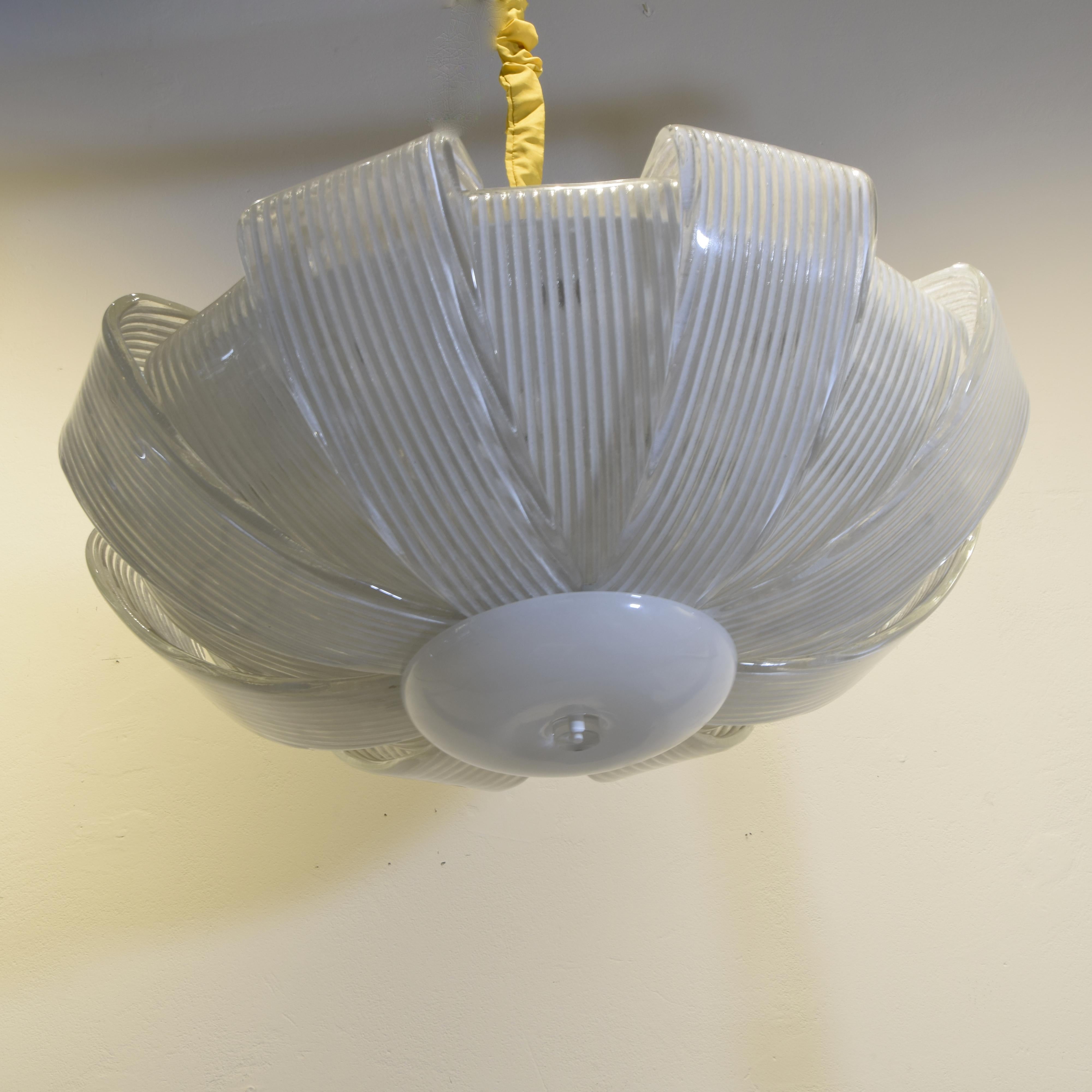 Vetro di Murano Barovier & Toso flush mount Pissè in vendita