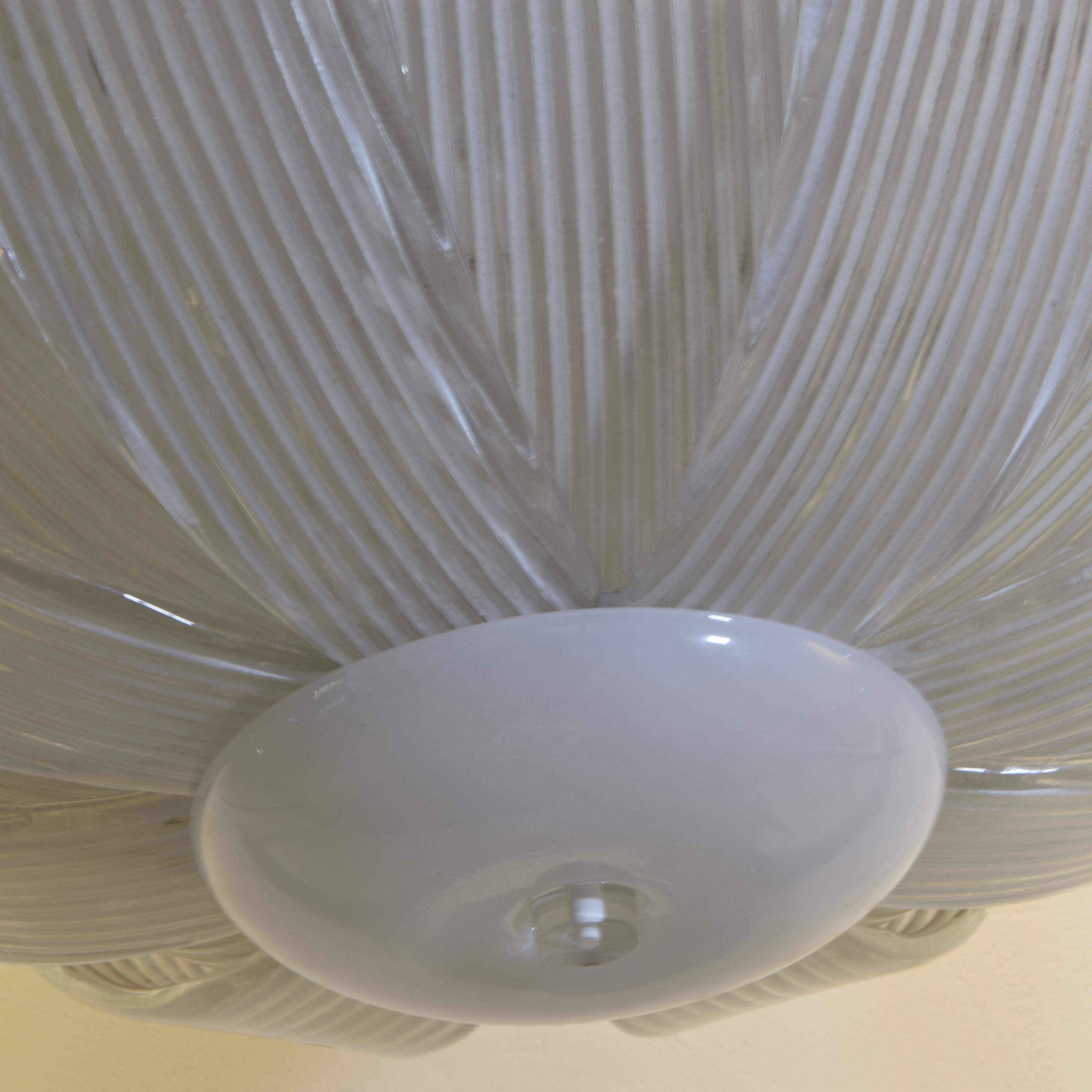 Barovier & Toso flush mount Pissè in vendita 1