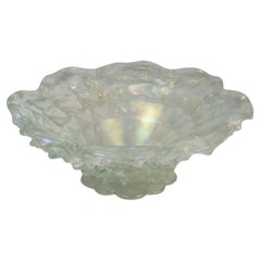Vintage Barovier & Toso Glass Bowl, iridescent, ca. 1940
