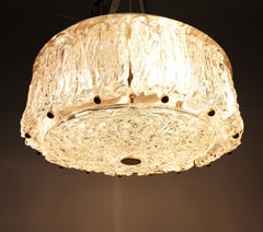 Barovier & Toso Glass Flush Mount, Italy, Mid-Century
