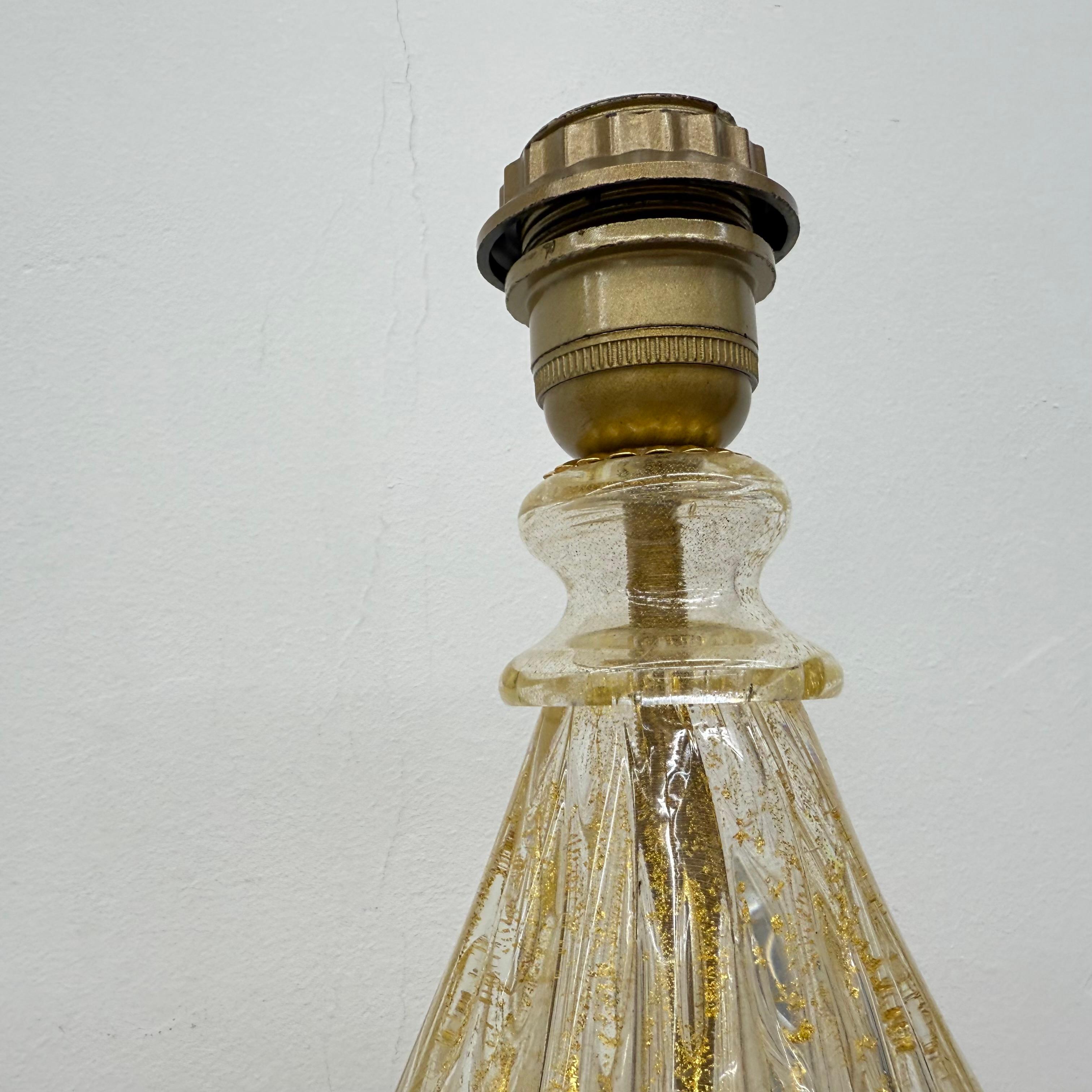 Lámpara de sobremesa de cristal Barovier & Toso , años 70 Italia en venta 3