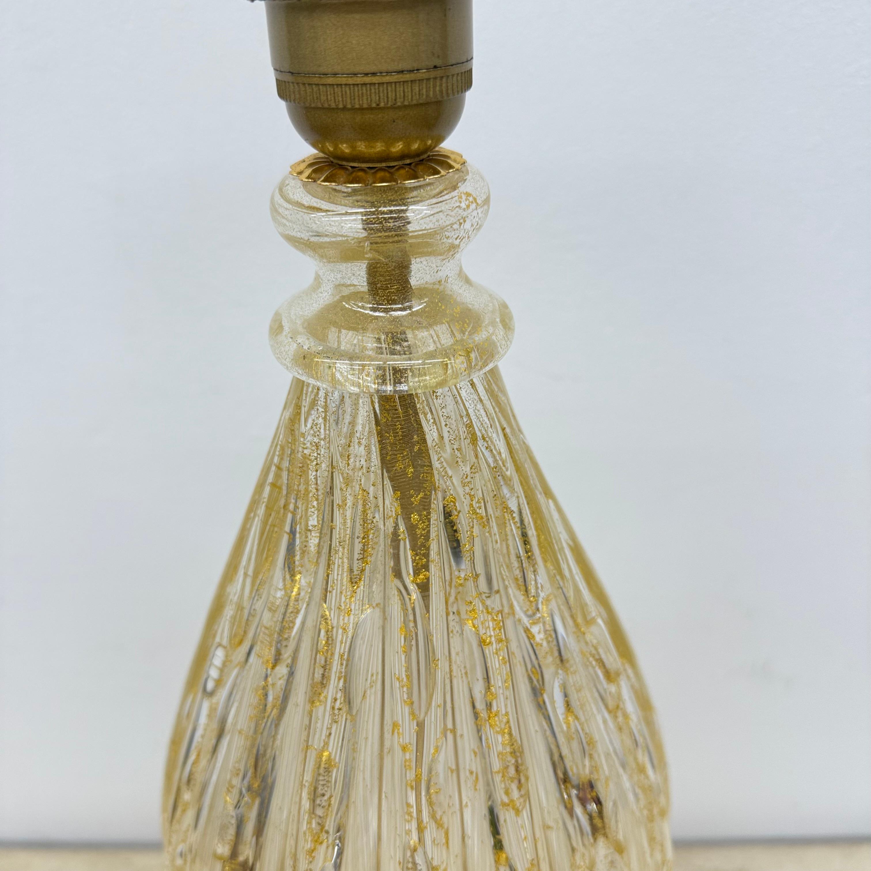 Lámpara de sobremesa de cristal Barovier & Toso , años 70 Italia en venta 5