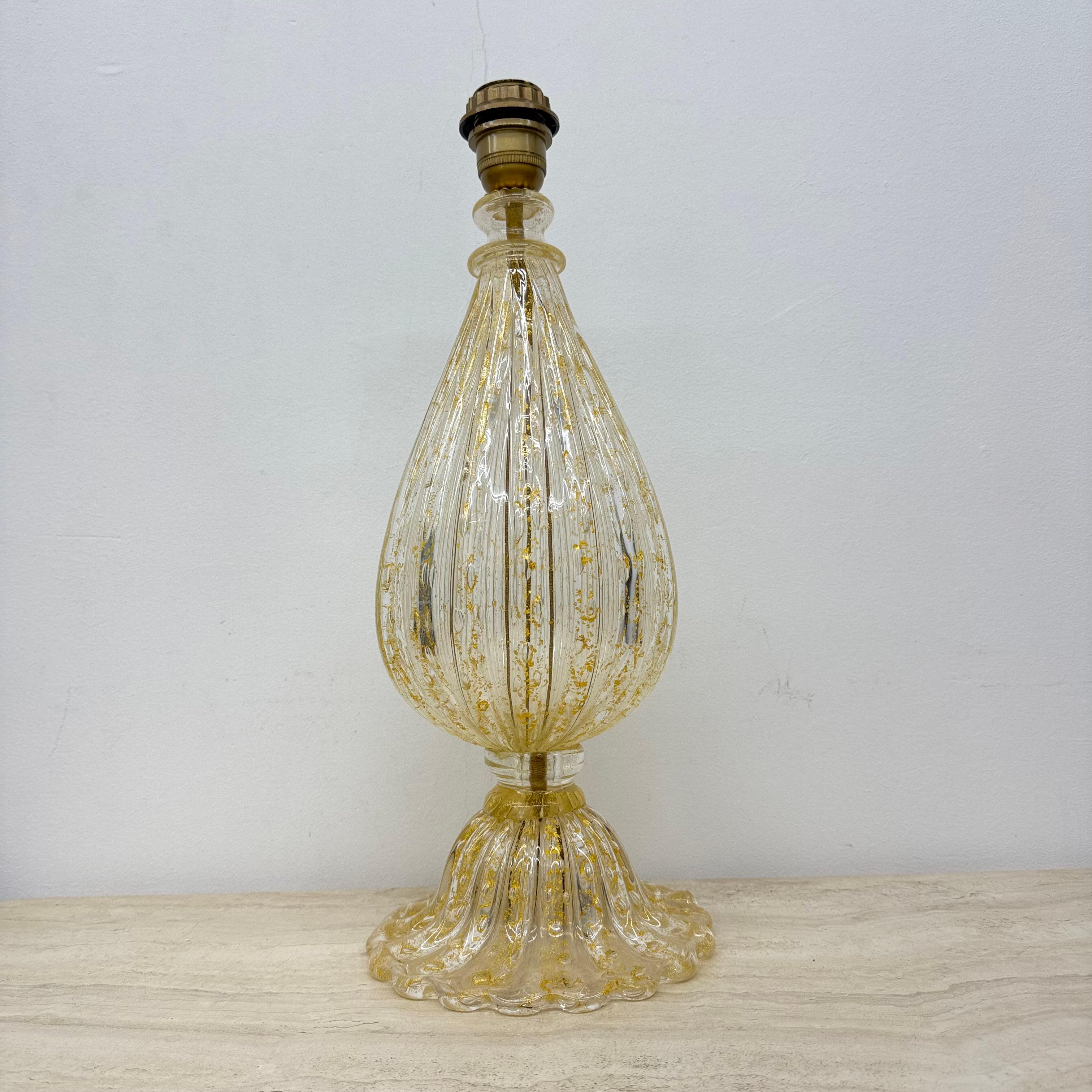 Lámpara de sobremesa de cristal Barovier & Toso , años 70 Italia en venta 7