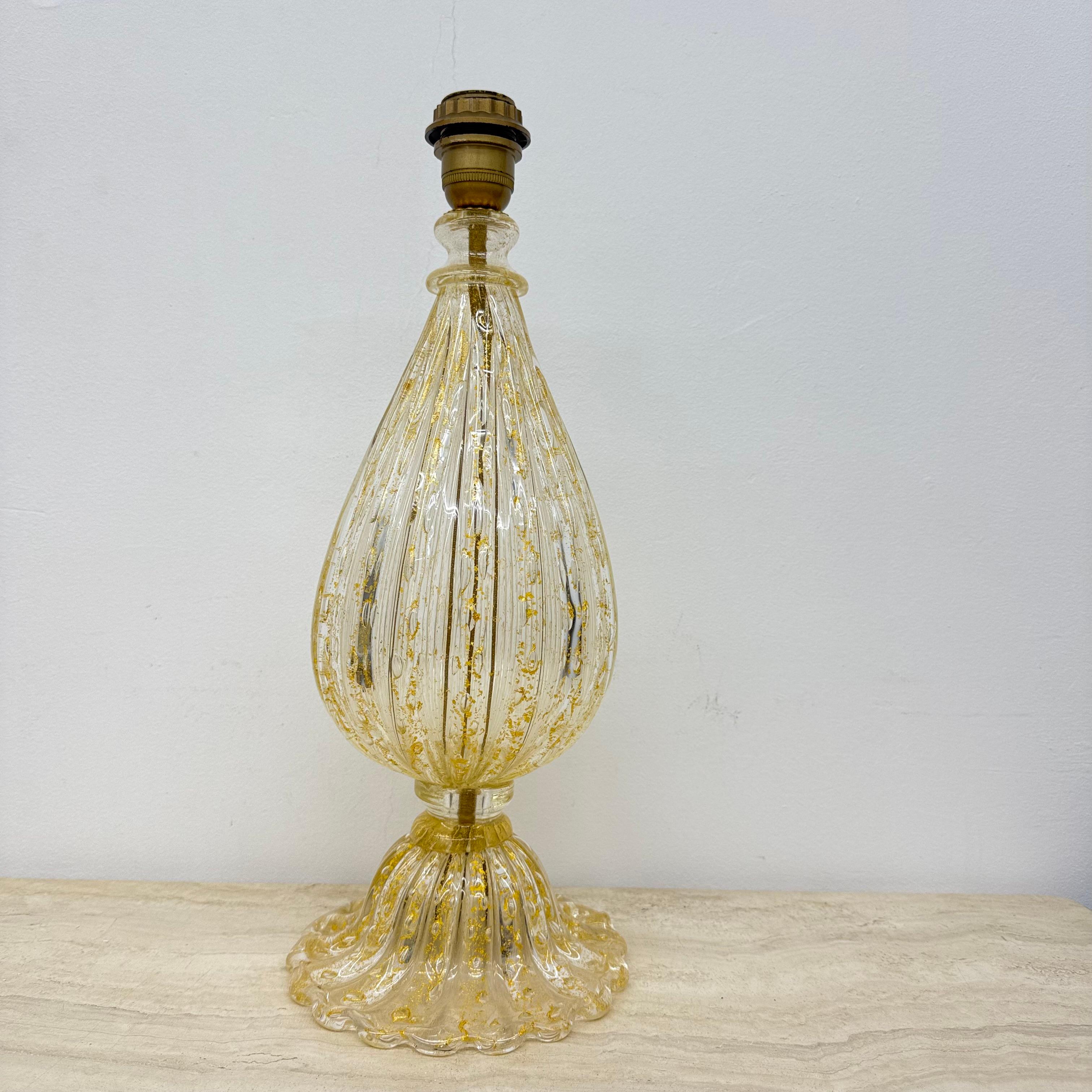 Lámpara de sobremesa de cristal Barovier & Toso , años 70 Italia en venta 8