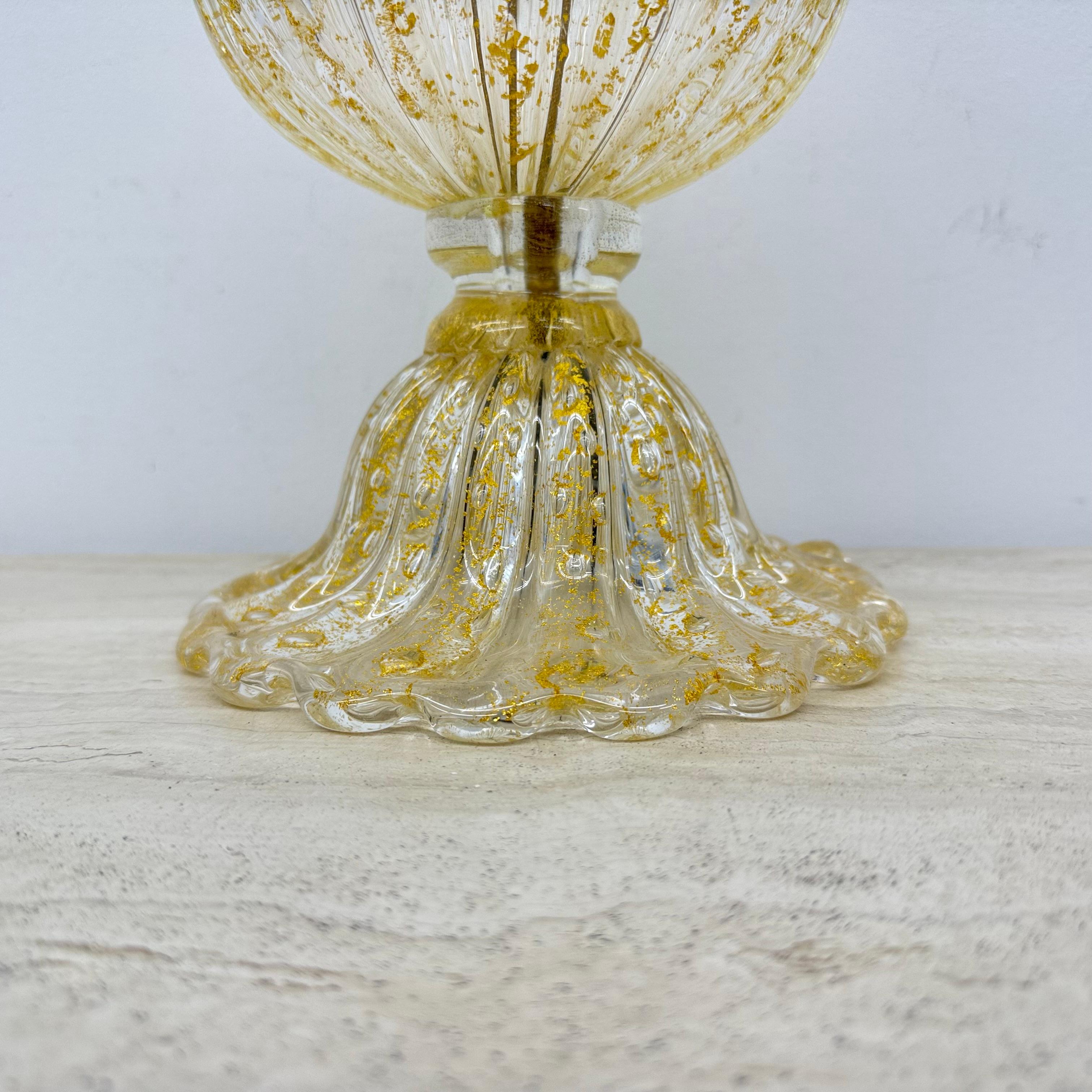 Lámpara de sobremesa de cristal Barovier & Toso , años 70 Italia en venta 11