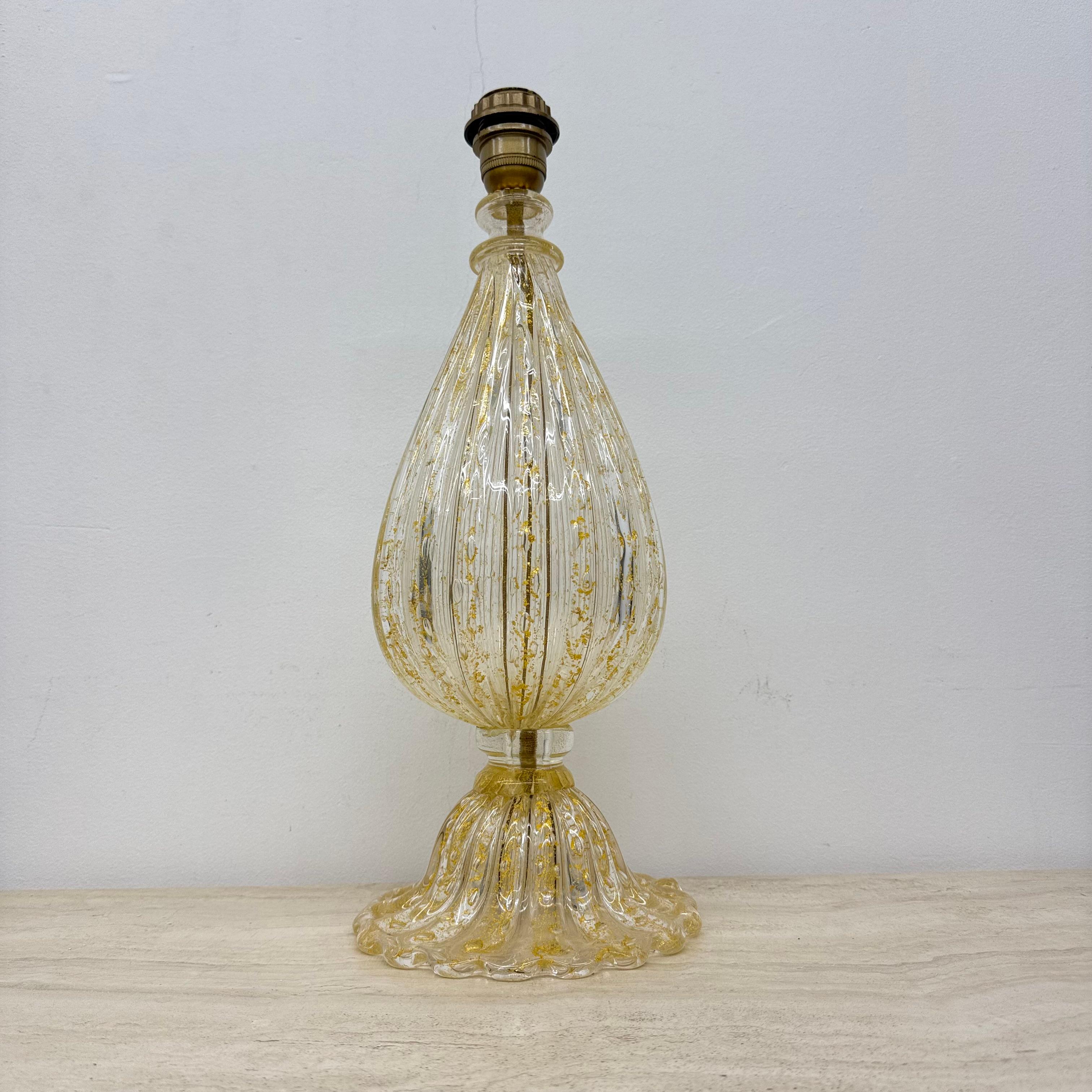 Lámpara de sobremesa de cristal Barovier & Toso , años 70 Italia Italiano en venta