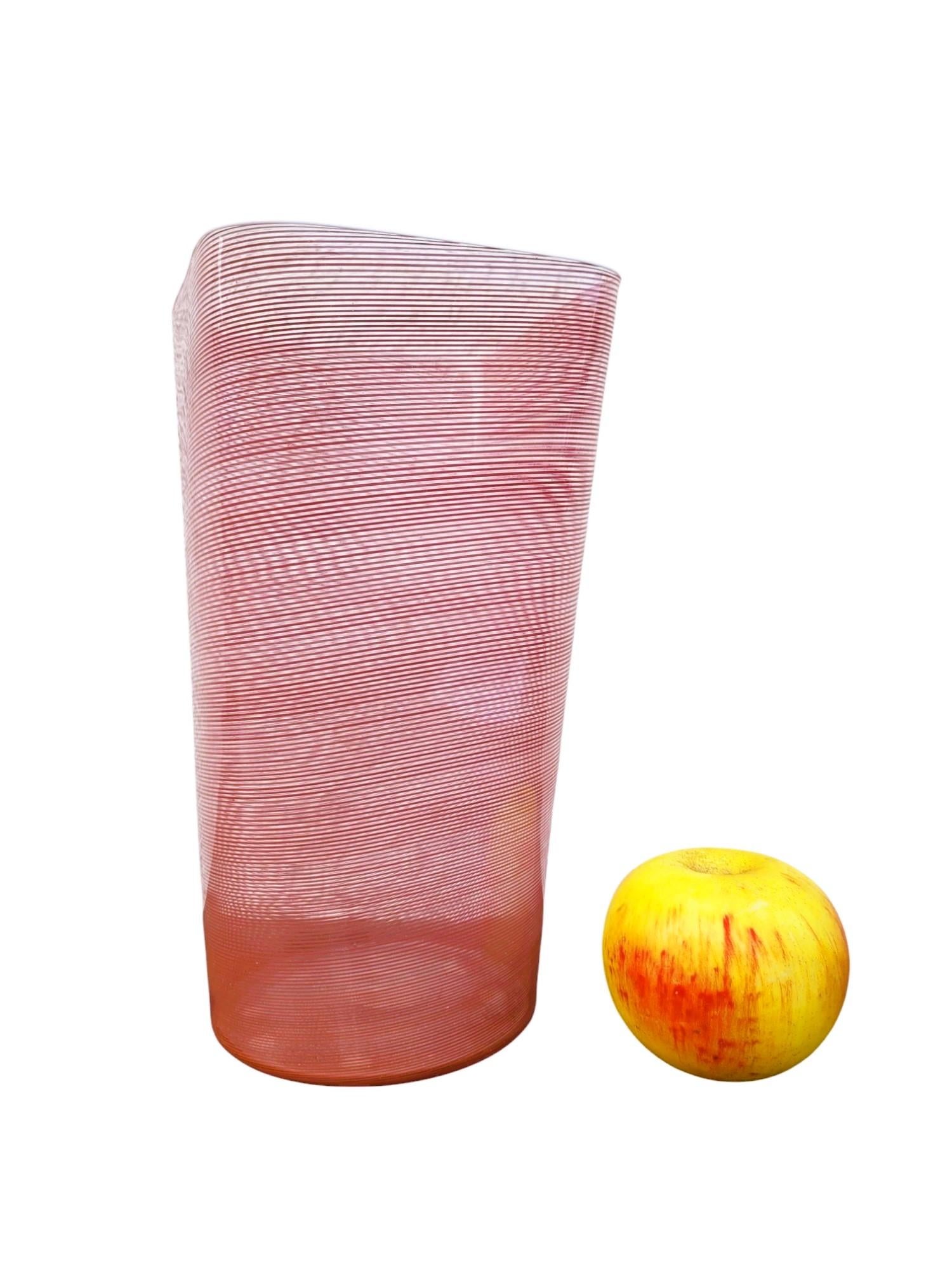 Barovier & Toso, vase en verre filigrane, 20ème siècle en vente 5