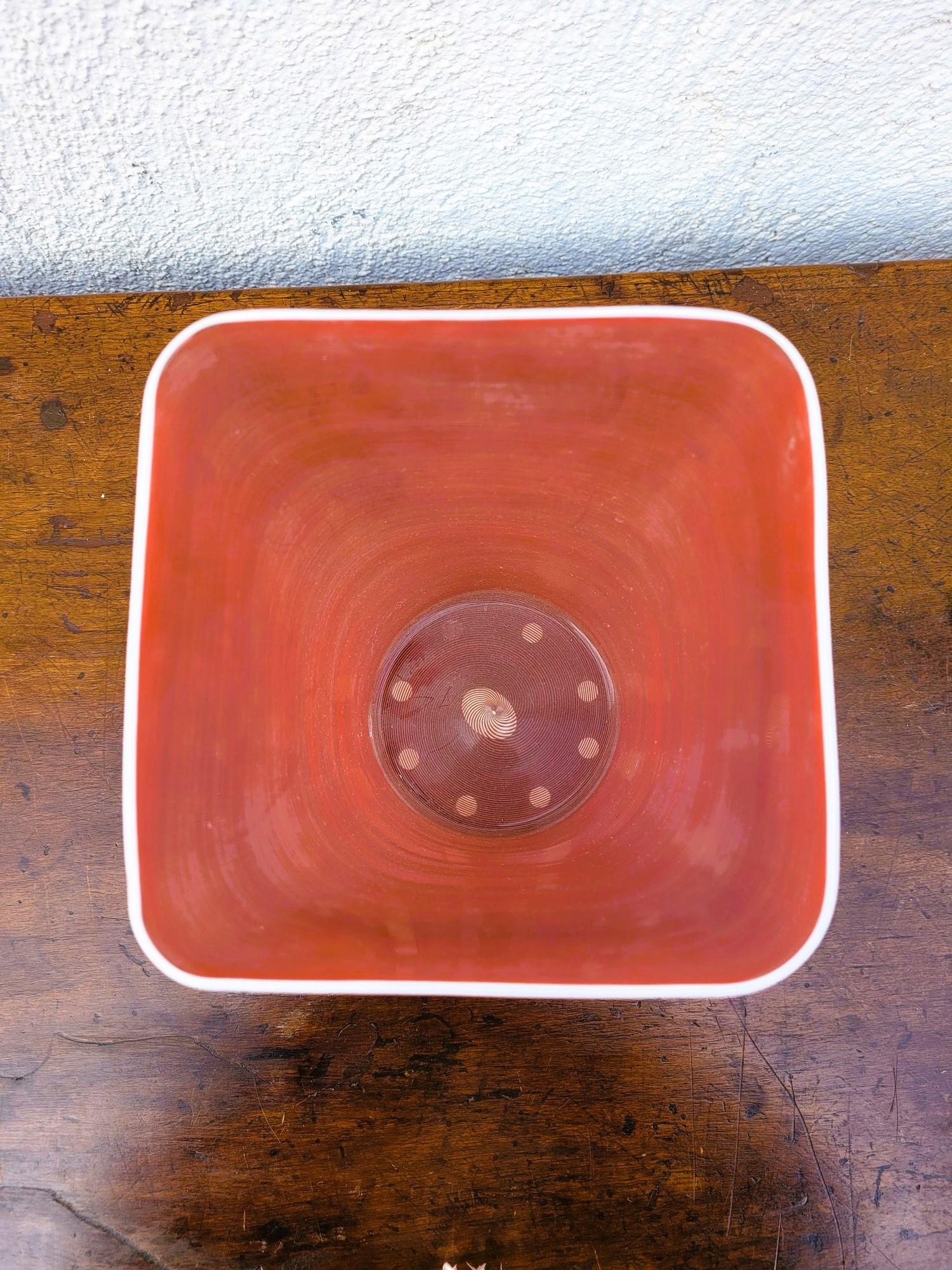 Verre Barovier & Toso, vase en verre filigrane, 20ème siècle en vente