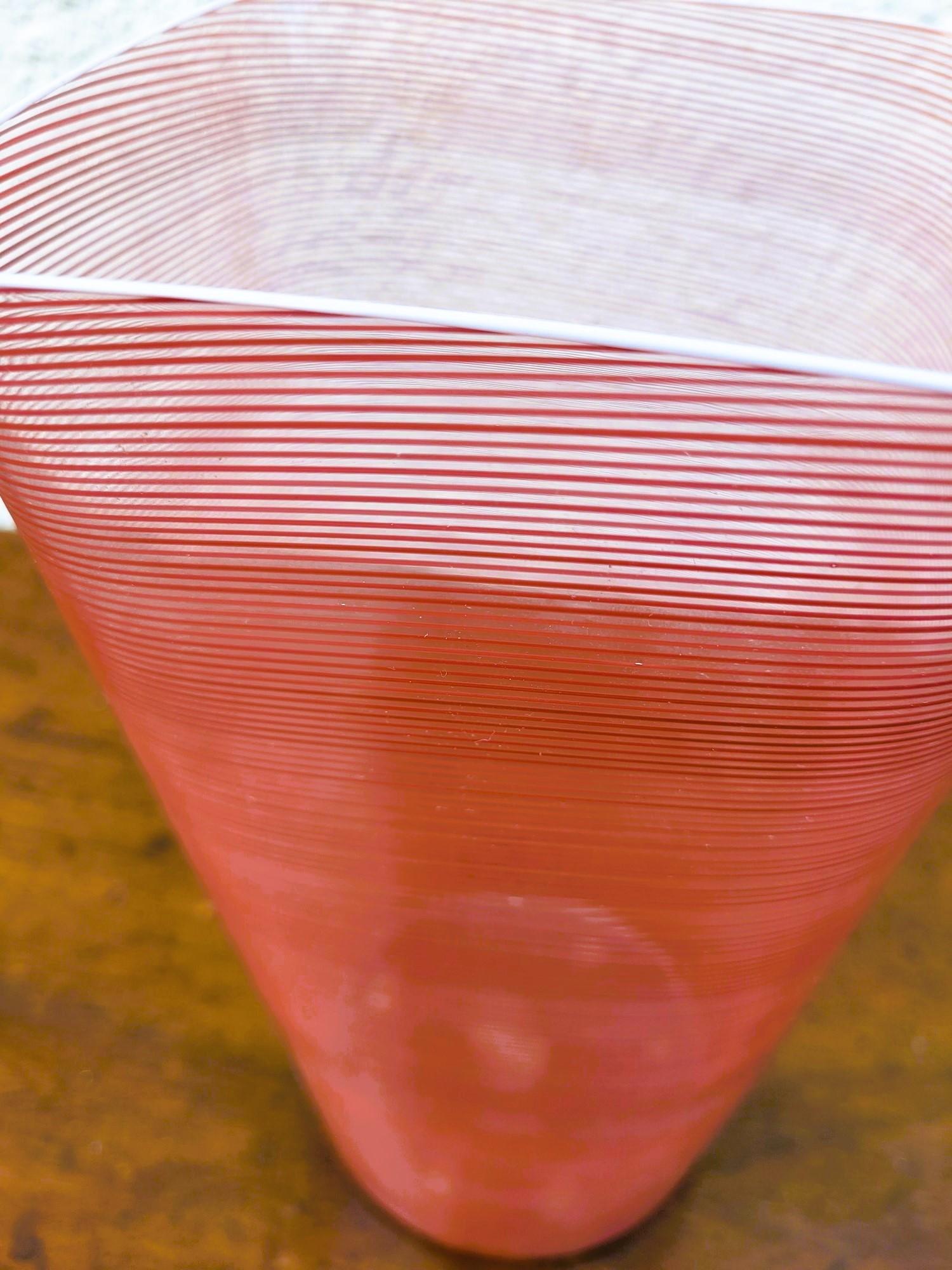 Barovier & Toso, vase en verre filigrane, 20ème siècle en vente 1