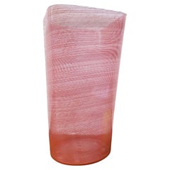 Barovier & Toso, Glass Vase With Filigree, 20th Century