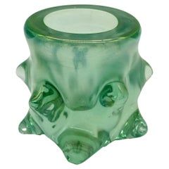 Barovier & Toso Green Murano Glass Little Vase, Italy 1960s