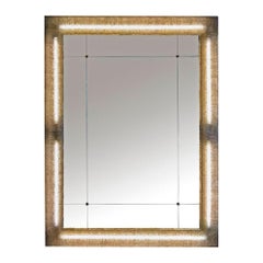 Cornice illuminata Barovier&Toso con specchio CUSTOM MADE di Pescetta