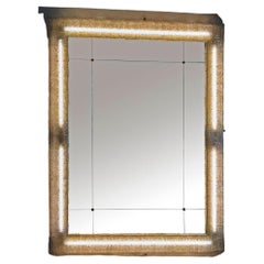 Barovier & Toso Illuminated Frame with Custom-Made Mirror by Pescetta