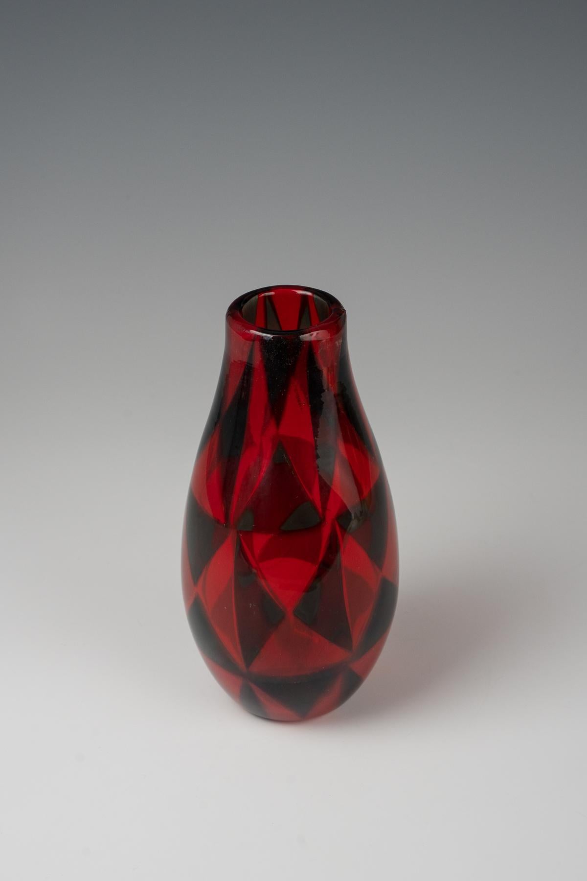 Barovier&Toso, vaso 'Intarsio' 1961 In condizioni buone in vendita a Zurich, CH