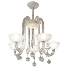 Barovier 
Toso Luminaire en verre de Murano Art Déco Italien