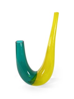 Barovier & Toso Italian Multi-Colored Murano Glass Table Vessels (PAIR)