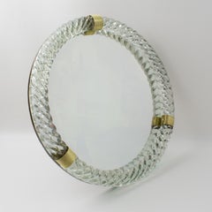 Barovier & Toso Italian Murano Glass Table Vanity Mirror