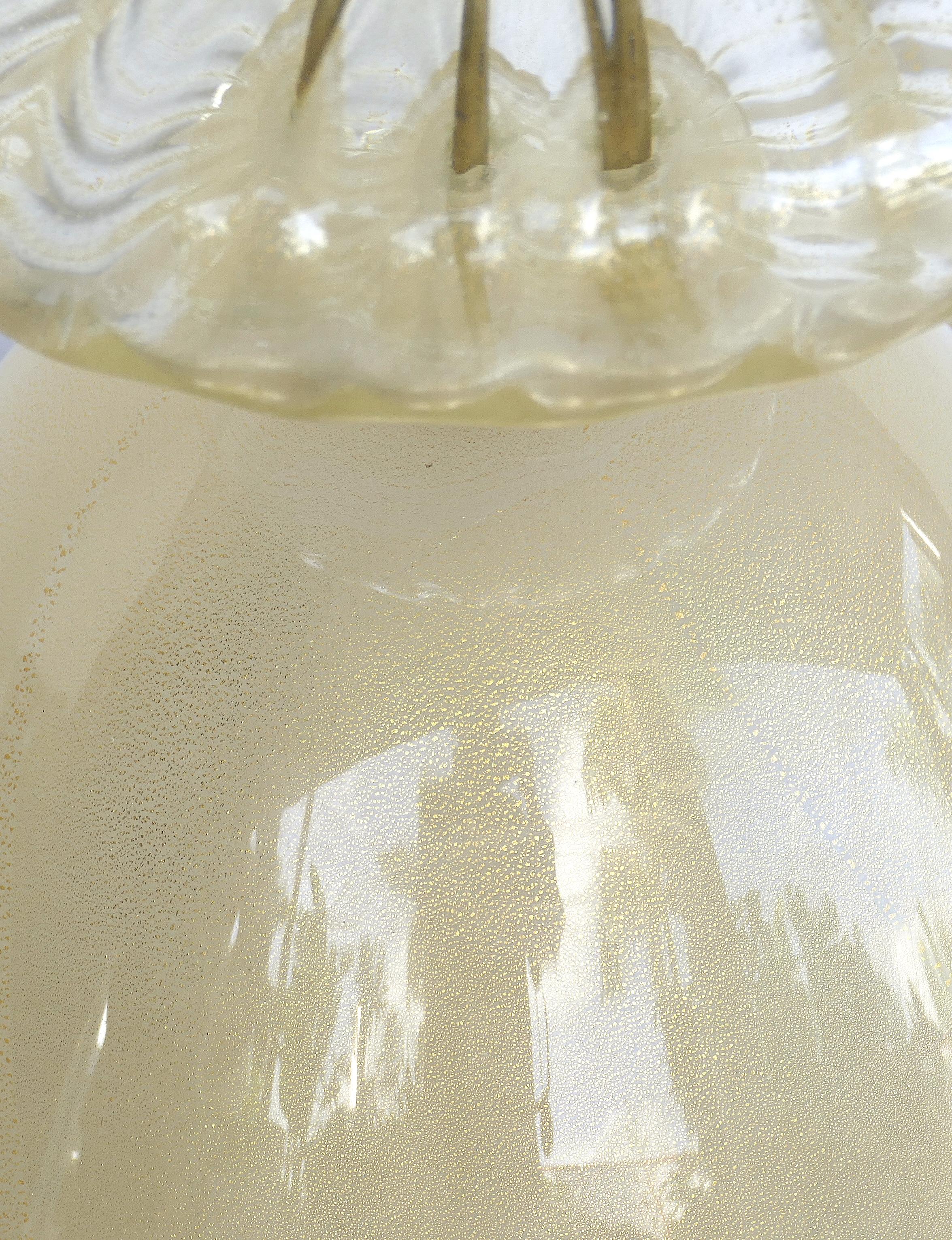Barovier & Toso Italian Murano Glass Tall Table Lamp, Midcentury 1