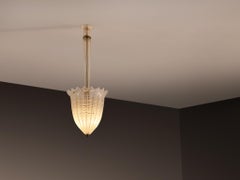 Barovier & Toso Italienischer Hängeleuchter aus Murano-Glas