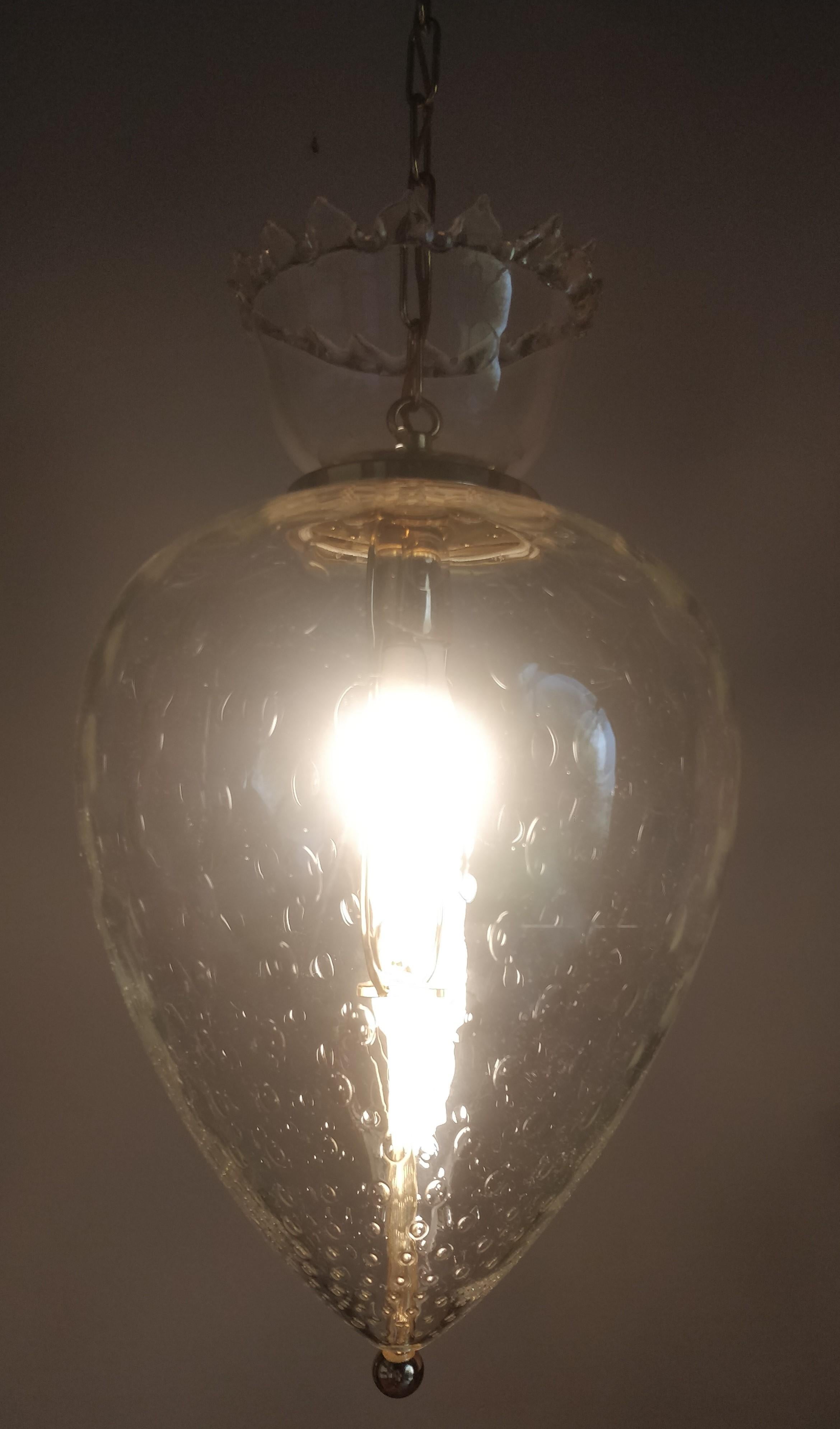 Barovier & Toso - bulicant glass pendant lamp  Murano - Italy 4