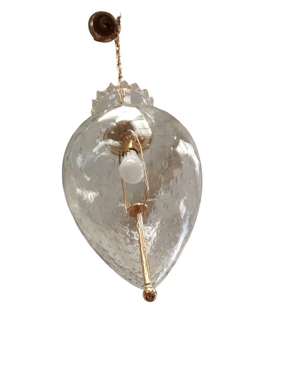 Barovier & Toso - bulicant glass pendant lamp  Murano - Italy 6