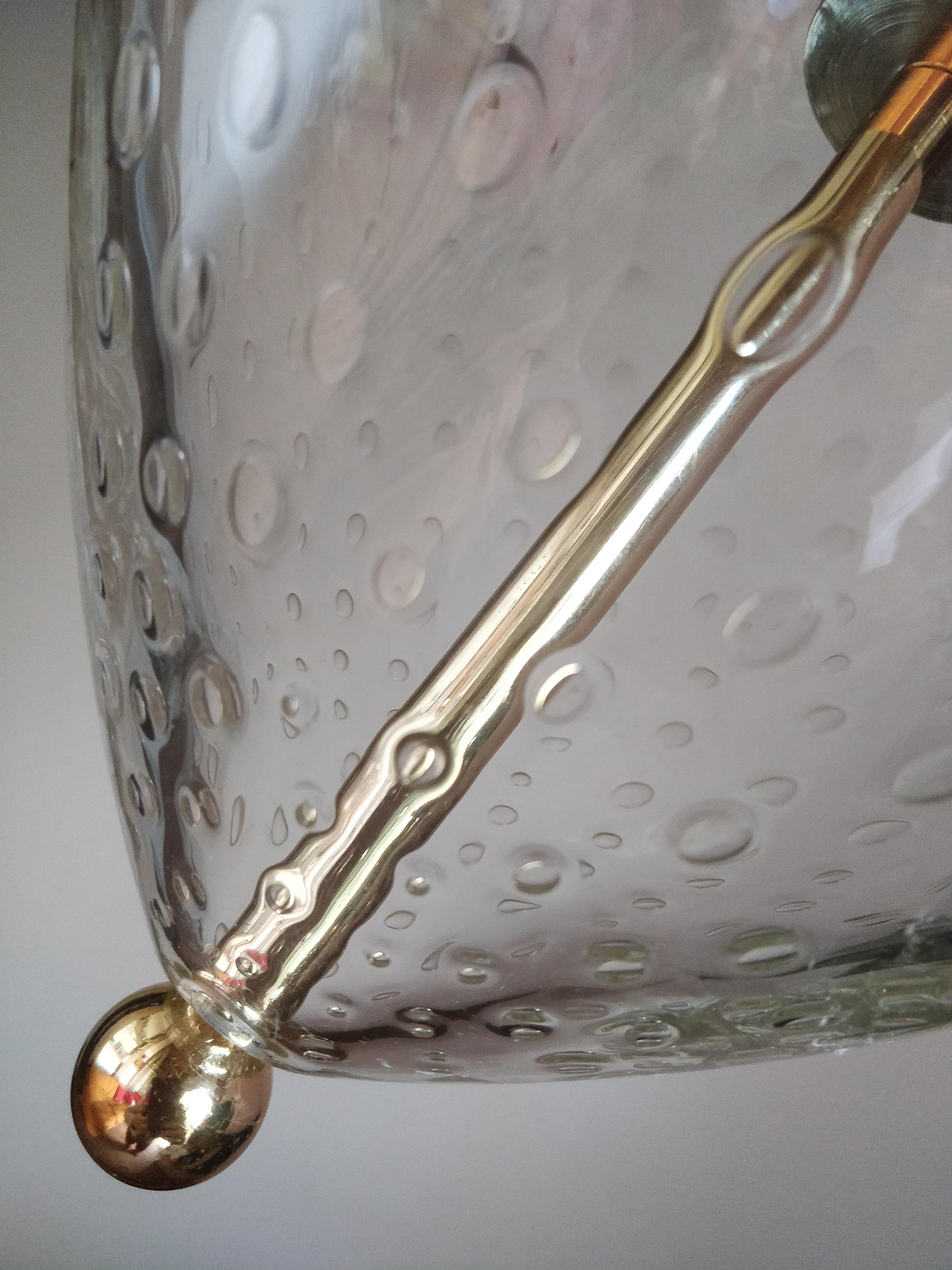 Mid-20th Century Barovier & Toso - bulicant glass pendant lamp  Murano - Italy