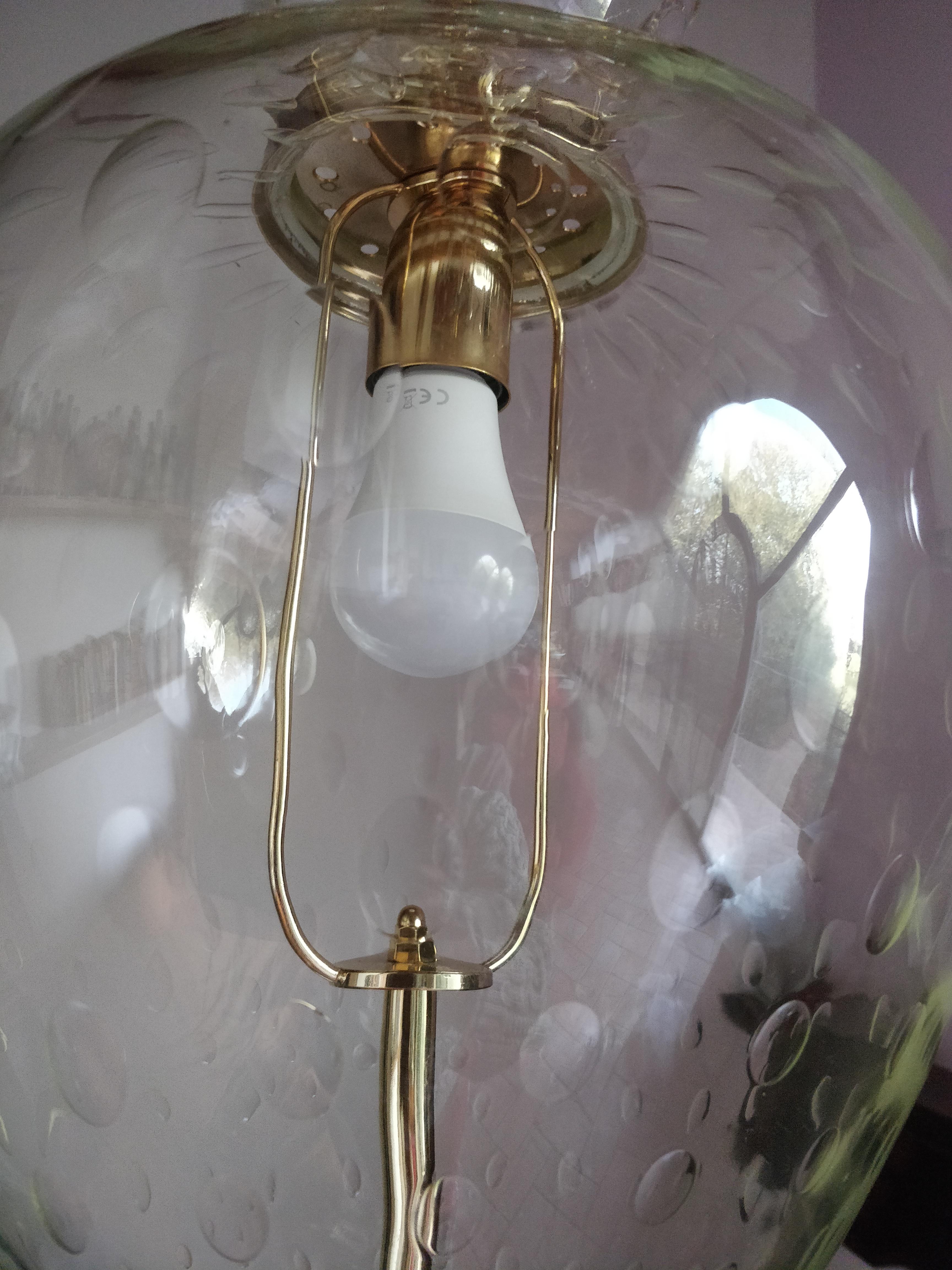 Barovier & Toso - bulicant glass pendant lamp  Murano - Italy 1