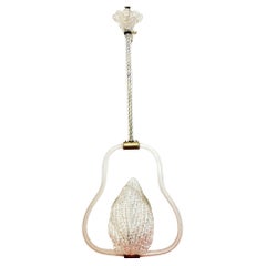 Barovier & Toso Murano Art Deco Chandelier 1940 -Lighting-