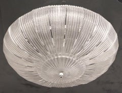Barovier & Toso Mid-Century Modern Crystal Murano Glass Ceiling Chandelier, 1970