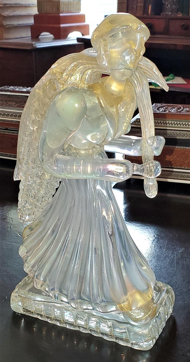 Art Deco Barovier & Toso Murano Art Glass Figure