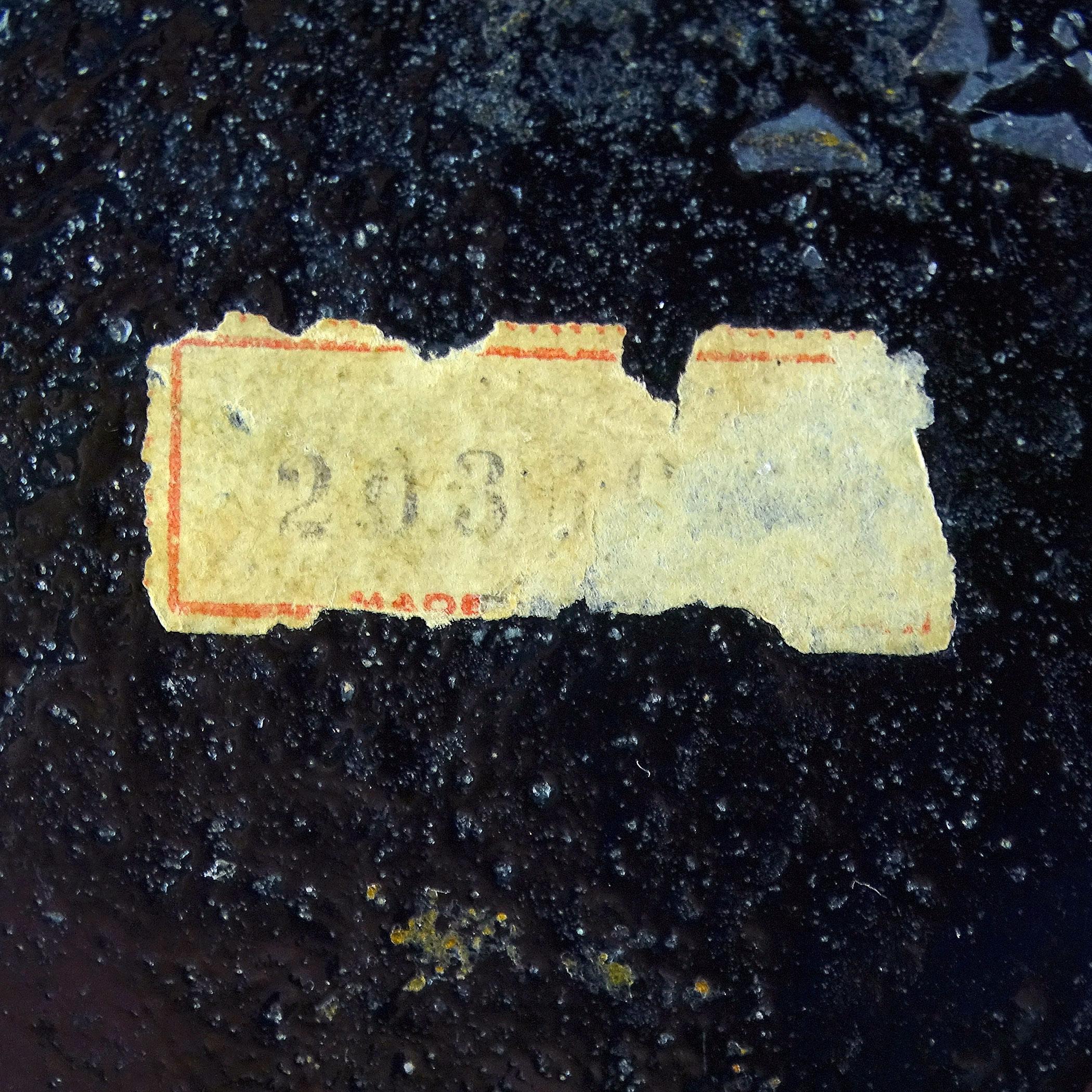 Barovier Toso Murano Schwarz Gold Flecken Italienische Kunst Glas Birne Obst Briefbeschwerer im Angebot 4