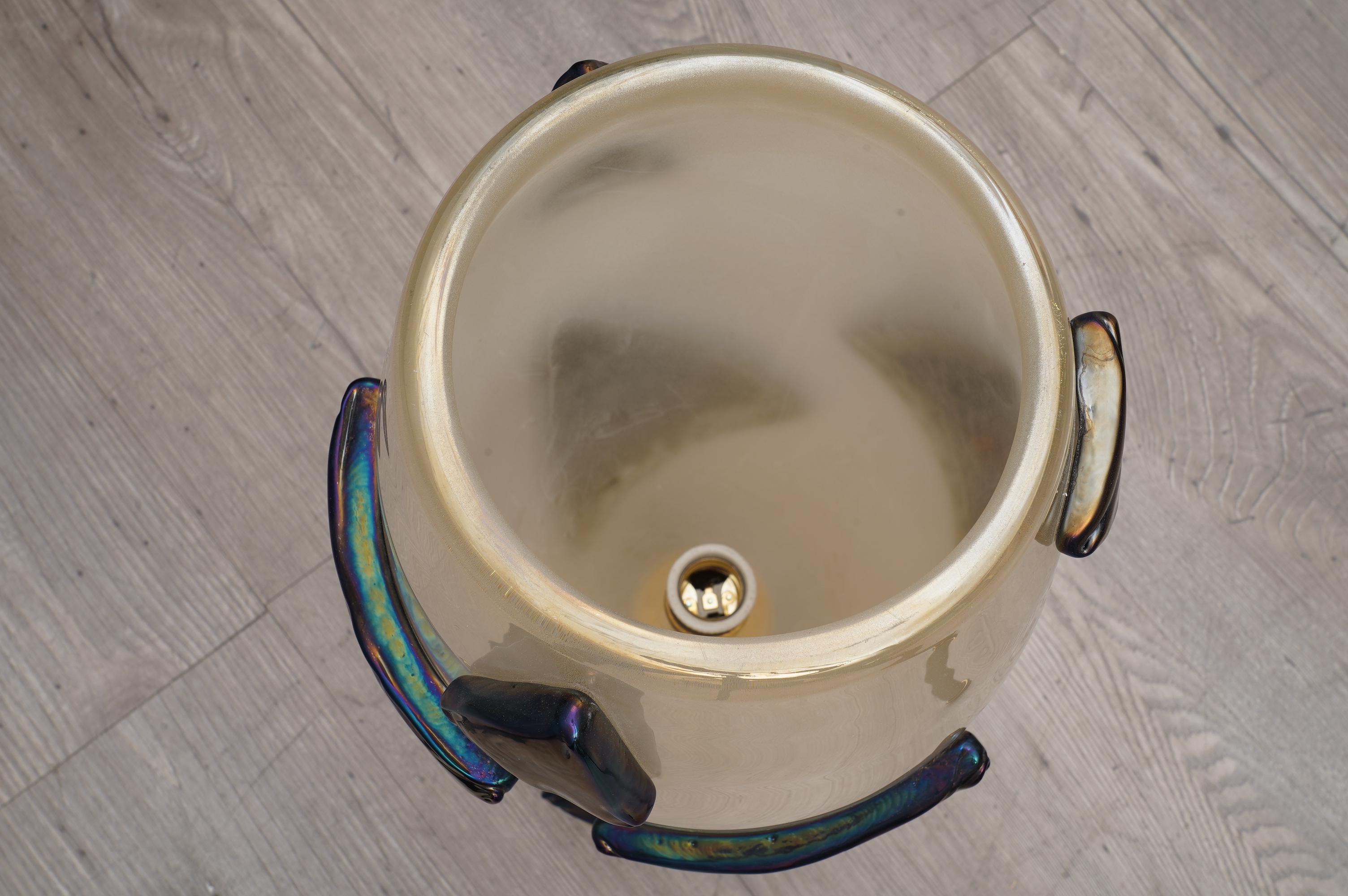 Barovier & Toso Murano Blown Glass Italian Midcentury Table Lamp, 1950 4