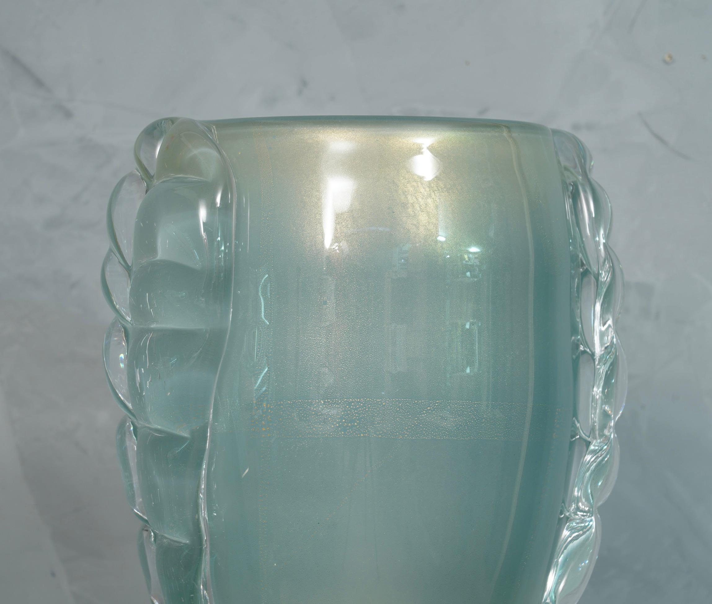 Murano Glass Barovier & Toso Murano Blown Glass Italian Midcentury Table Lamp, 1950